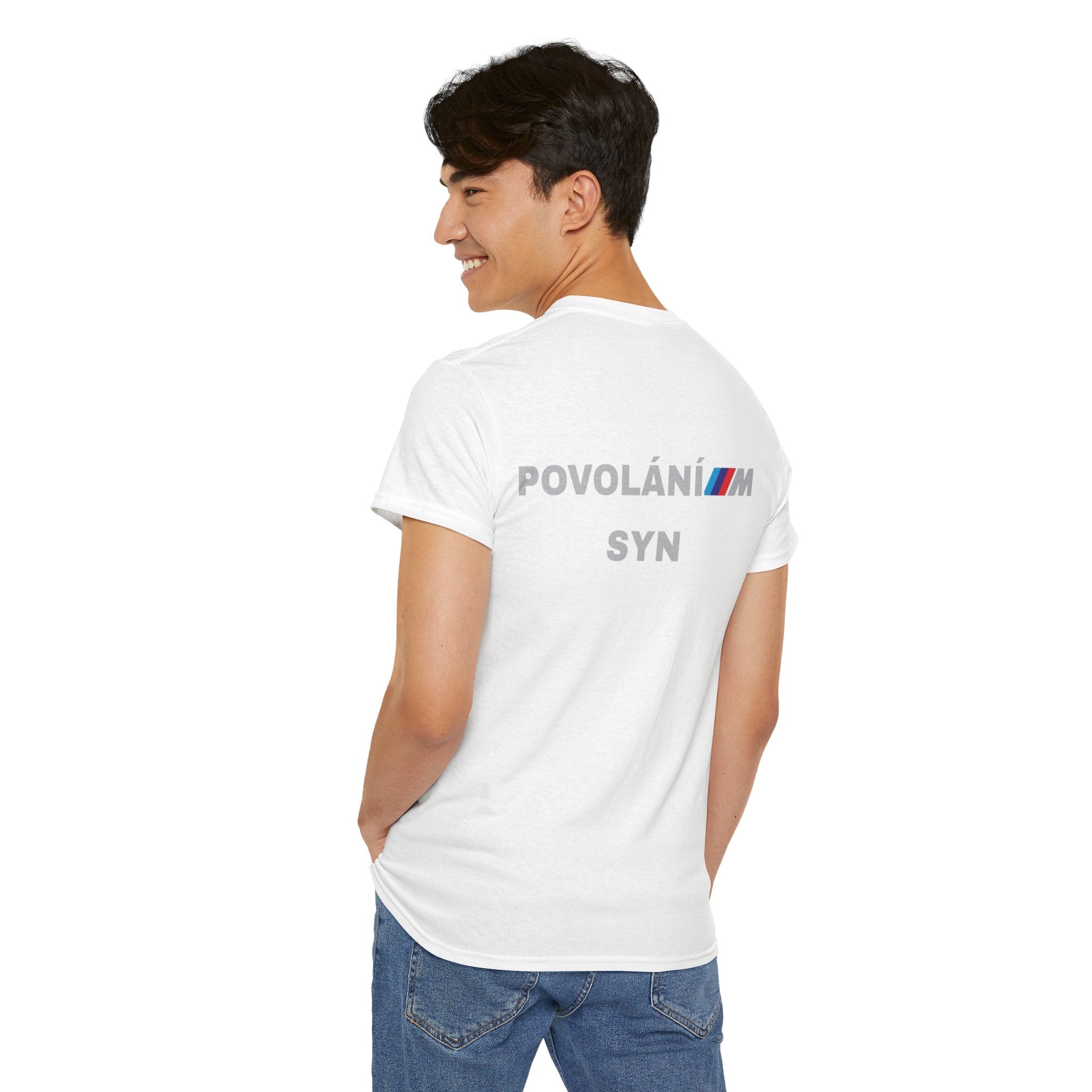 Povolání Syn Graphic Tee — Czech 'Povolání syn' Back Print T‑Shirt